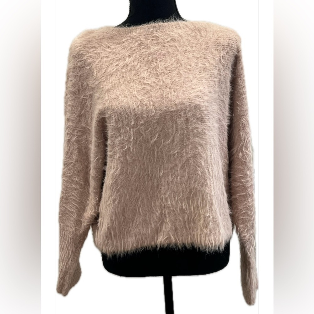 Pink fuzzy sweater
